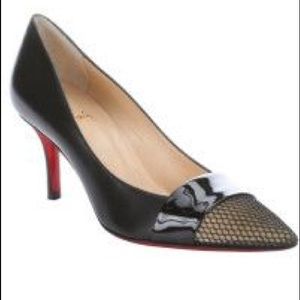 Christian Louboutin Black Gladiator 70mm Mesh